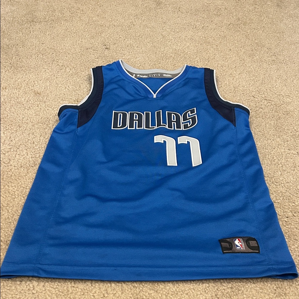 NBA Youth Dallas Blue #77 Basketball Jersey